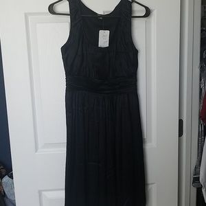 Black satin DKNY dress sz 2